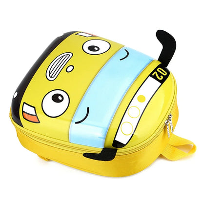 Süßer 3D Cartoon Schulrucksack für Kinder – Bus-Motiv für Jungen & Mädchen – Kindergarten Tasche 2–5 Jahre