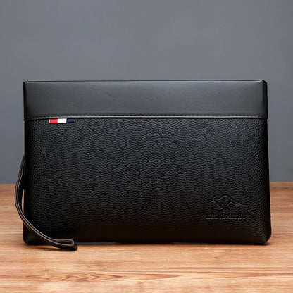 Herren Clutch Tasche – Elegante Business-Handtasche aus weichem PU-Leder – Stylische Freizeit- und Gürteltasche
