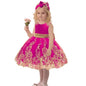 Sommerliches Prinzessinnenkleid für Mädchen – Ärmellos mit Rückenschleife & Pailletten – Festliches Kleid für Hochzeit, Party & Geburtstag