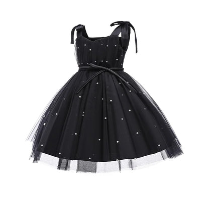Elegantes Weihnachtskleid für Mädchen – Rückenfreies Prinzessinnenkleid mit Schleife – Festliches Ballkleid für Gala, Geburtstag & Hochzeit (Grün)