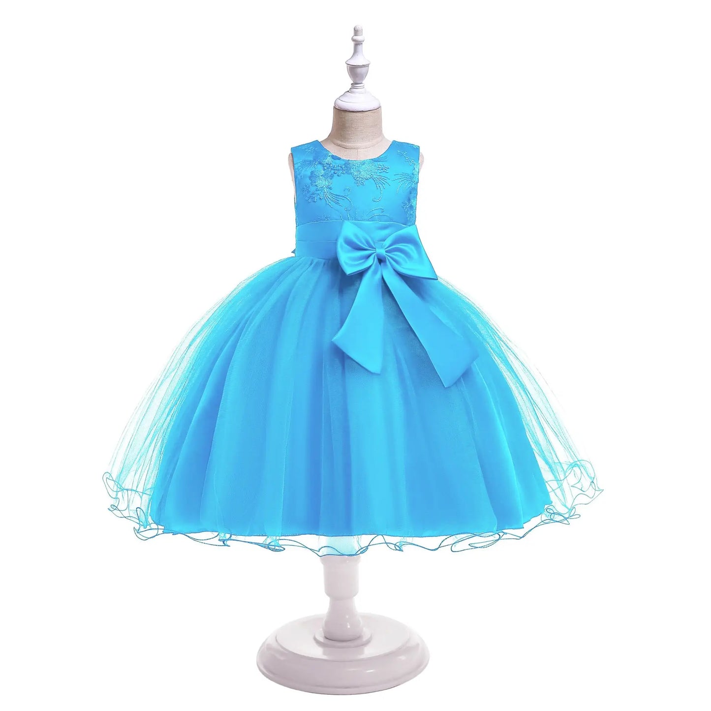 Elegantes Prinzessinnenkleid für Mädchen – Sommerliches Ballkleid für Hochzeit, Party & festliche Anlässe (Größe 100–160 / 3–10 Jahre)