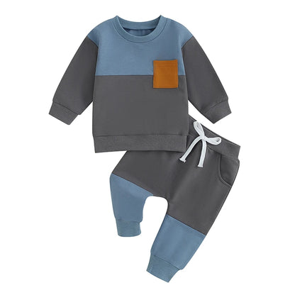 2-teiliges Baby-Set für Herbst – Baumwollpullover mit Regenbogen-Print & Hose – Outfit für Jungen & Mädchen (0–3 Jahre)