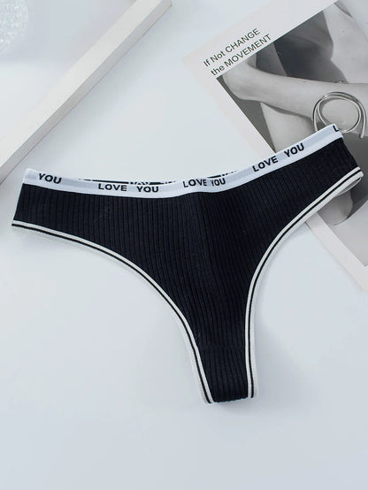 Damen Unterwäsche – Sexy & Atmungsaktive Low-Waist G-String Slip aus Baumwolle