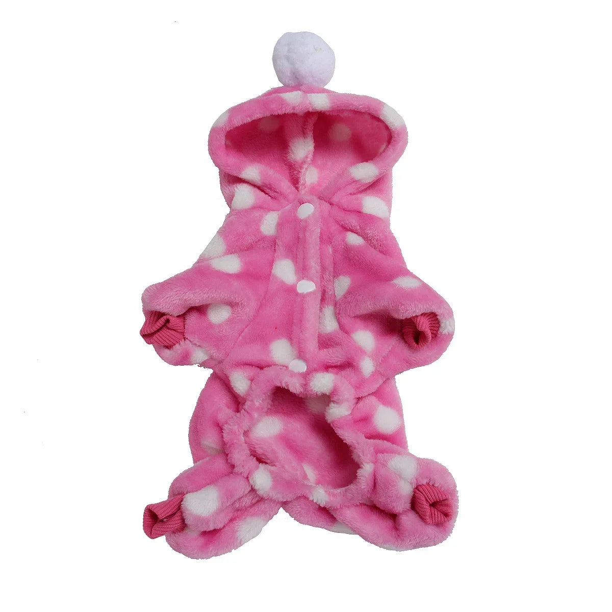 Weiche Flanell-Hundepyjama mit Streifen – Warmes Vierbeiniges Haustierkostüm für Herbst & Winter