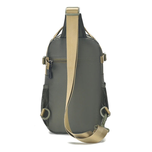 Große Herren Gürteltasche / Crossbody Bag – Leichte Oxford Brusttasche mit hoher Kapazität – Schultertasche für Alltag & Freizeit