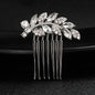 Silberner Haarkamm mit Perlen & Strass – Handgefertigtes elegantes Haarschmuck-Accessoire für Damen & Bräute