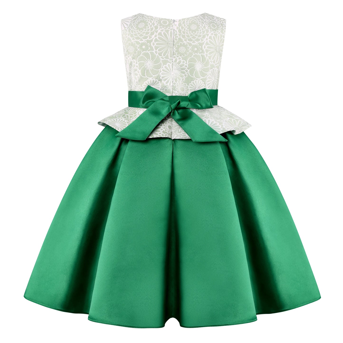 Elegantes Prinzessinnenkleid für Mädchen – Mit Schleife & Tüll – Blumenmädchenkleid für Hochzeit, Show & festliche Anlässe
