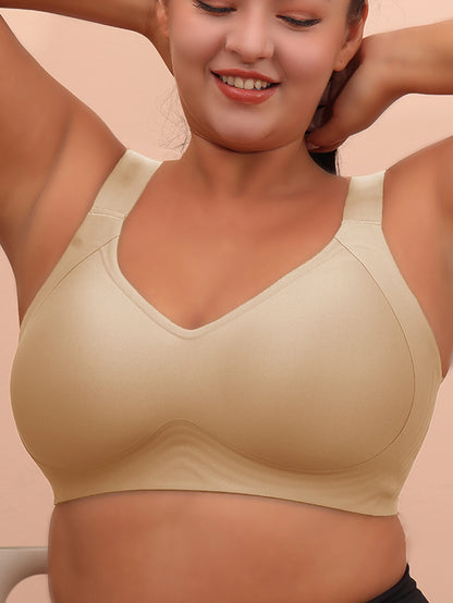 Komfort BH für große Größen – 6XL Damen-BH ohne Bügel, Schlaf-BH, Yoga-BH, Anti-Sagging, Atmungsaktiv