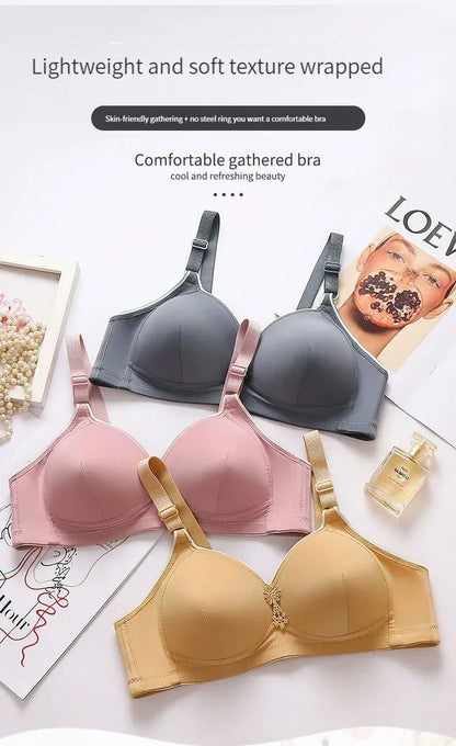 Push-Up BH ohne Bügel – BC-Cup mit seitlicher Stütze, 3 Haken, Damen Unterwäsche für mittleres Alter & Seniorinnen