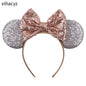 2025 Disney Minnie Maus Haarreif mit Stickerei & Pailletten – Party-Accessoire für Kinder & Erwachsene