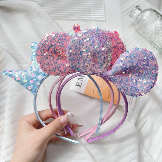 Glitzernde Kinder-Krone Haarreif – Mädchen Party Haarband mit Pailletten – Geburtstags- & Festival-Accessoire