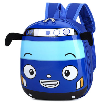 Süßer 3D Cartoon Schulrucksack für Kinder – Bus-Motiv für Jungen & Mädchen – Kindergarten Tasche 2–5 Jahre
