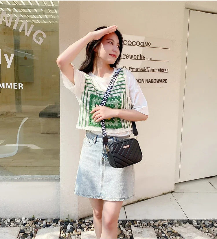 Damen Umhängetasche – Kleine Vintage Schultertasche aus PU-Leder mit Reißverschluss – Sommer Reisetasche für Frauen