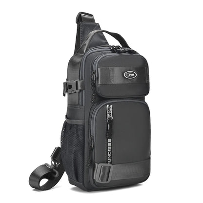 Große Herren Gürteltasche / Crossbody Bag – Leichte Oxford Brusttasche mit hoher Kapazität – Schultertasche für Alltag & Freizeit