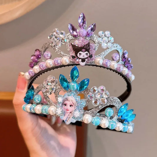 Disney Prinzessinnen-Krone Haarreif für Kinder – Aisha Frozen Krone – Geburtstagskrone für Mädchen – MINISO Design