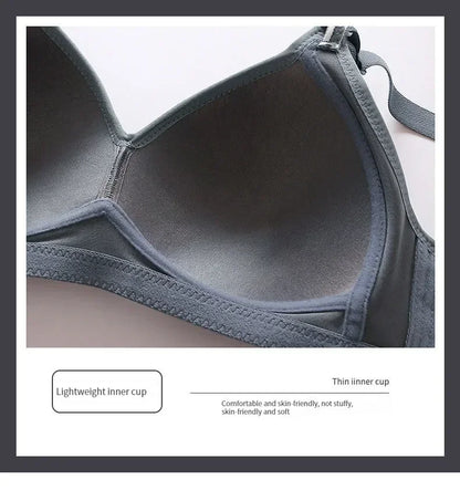 Push-Up BH ohne Bügel – BC-Cup mit seitlicher Stütze, 3 Haken, Damen Unterwäsche für mittleres Alter & Seniorinnen