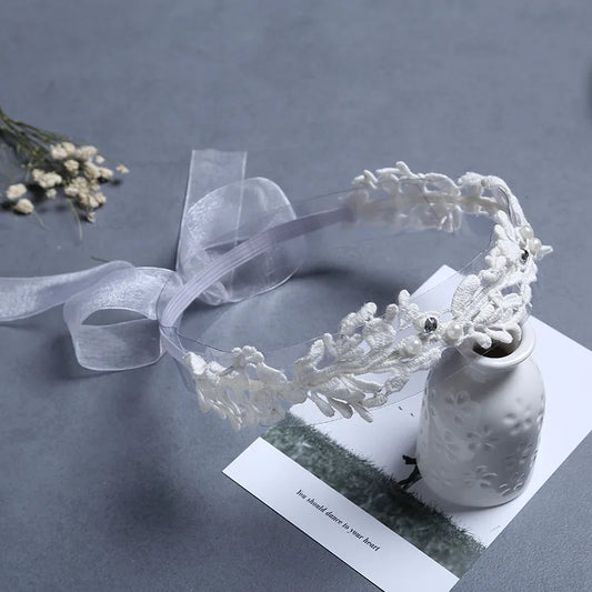 Blumen Baby Haarband für Mädchen – Elastisches Stirnband mit Schleife | Weiches Turban-Haarband für Kleinkinder & Neugeborene