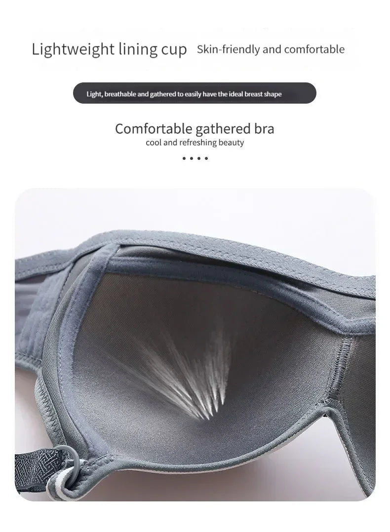 Push-Up BH ohne Bügel – BC-Cup mit seitlicher Stütze, 3 Haken, Damen Unterwäsche für mittleres Alter & Seniorinnen