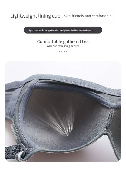 Push-Up BH ohne Bügel – BC-Cup mit seitlicher Stütze, 3 Haken, Damen Unterwäsche für mittleres Alter & Seniorinnen