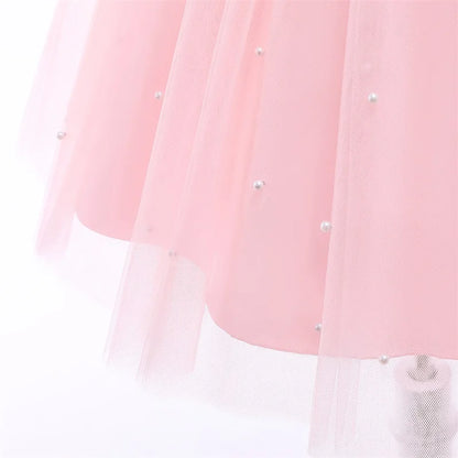 Elegantes Weihnachtskleid für Mädchen – Rückenfreies Prinzessinnenkleid mit Schleife – Festliches Ballkleid für Gala, Geburtstag & Hochzeit (Grün)