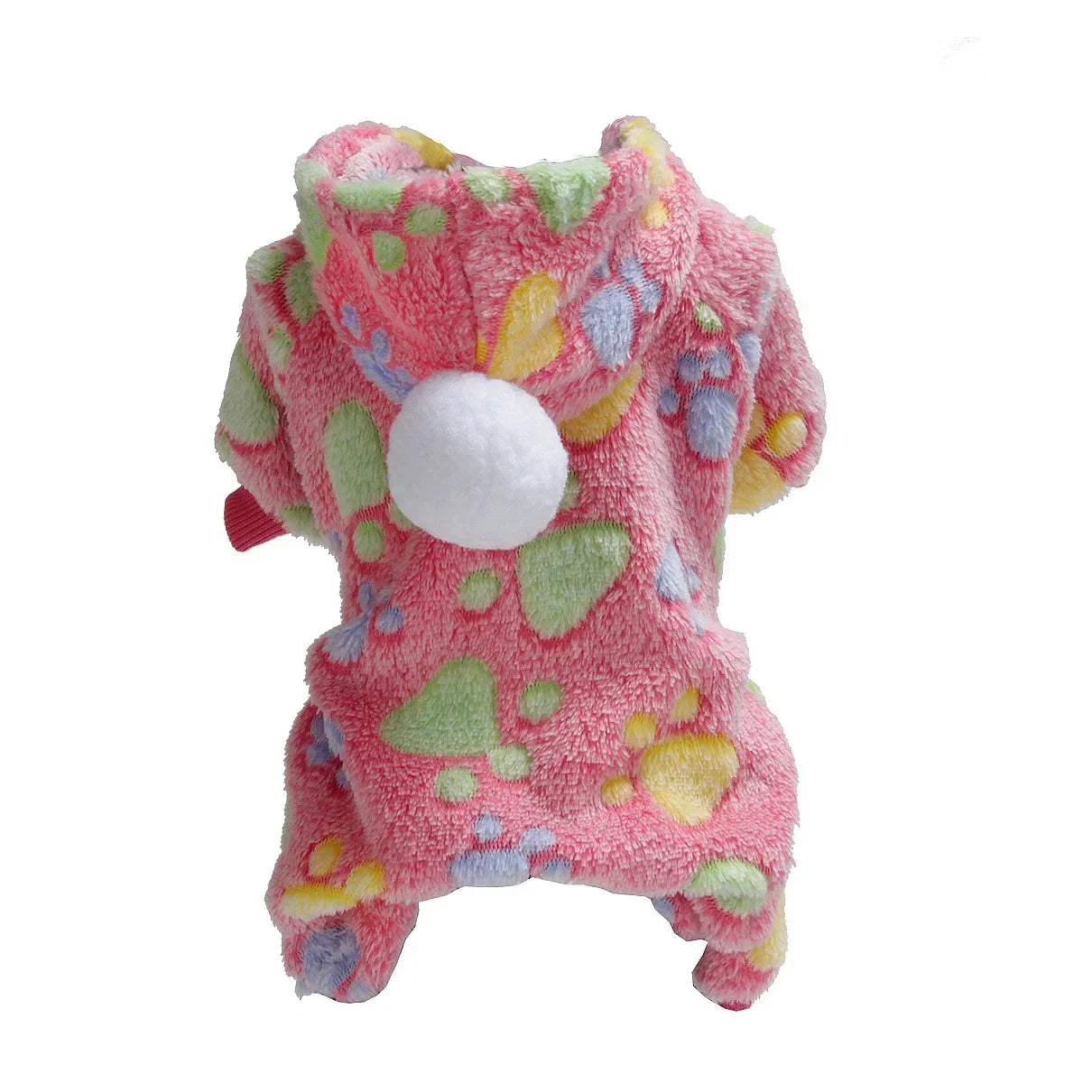 Weiche Flanell-Hundepyjama mit Streifen – Warmes Vierbeiniges Haustierkostüm für Herbst & Winter