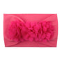 Elastisches Haarband mit Schleife für Mädchen – Blumenmuster Turban-Stirnband | Weiches Kinder-Haaraccessoire für Neugeborene & Kleinkinder