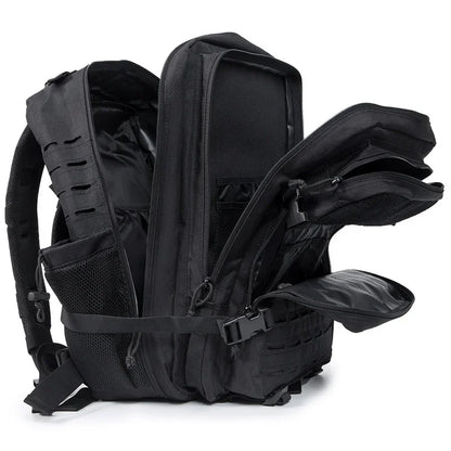 QT&QY Taktischer Rucksack 25L/45L – Outdoor Survival Bug Out Bag für Männer & Frauen – Schulrucksack mit Flaschenhalter