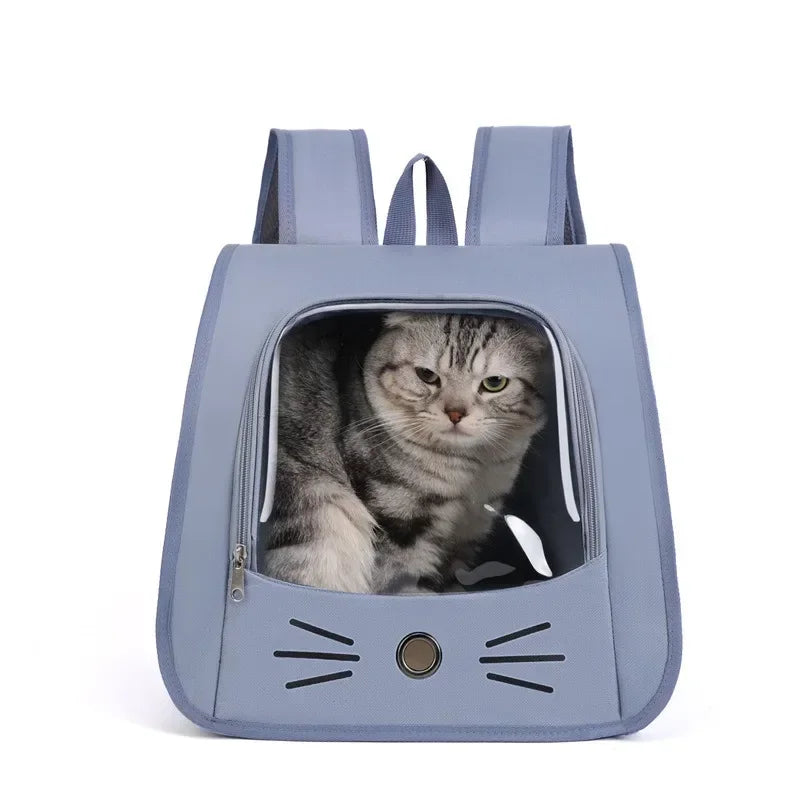 Tragbarer Katzenrucksack – Atmungsaktive Transporttasche für Katzen & kleine Hunde | Outdoor & Reise geeignet
