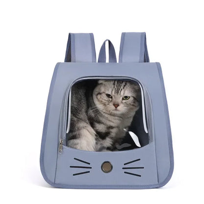 Tragbarer Katzenrucksack – Atmungsaktive Transporttasche für Katzen & kleine Hunde | Outdoor & Reise geeignet