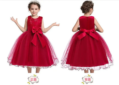 Elegantes Prinzessinnenkleid für Mädchen – Sommerliches Ballkleid für Hochzeit, Party & festliche Anlässe (Größe 100–160 / 3–10 Jahre)