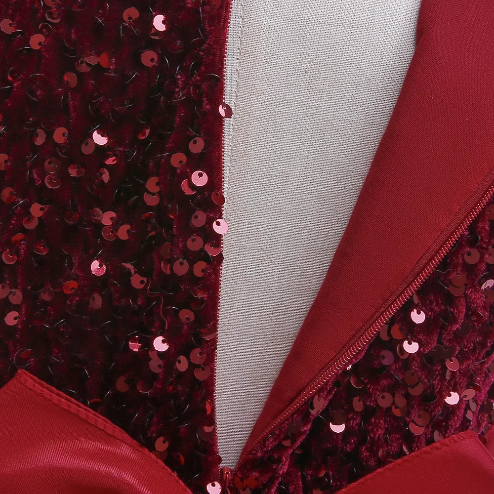 Elegantes Prinzessinnenkleid für Mädchen mit Pailletten & Tüll – Festliches Kleid für Auftritte, Feiern & besondere Anlässe
