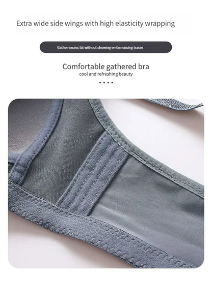 Push-Up BH ohne Bügel – BC-Cup mit seitlicher Stütze, 3 Haken, Damen Unterwäsche für mittleres Alter & Seniorinnen