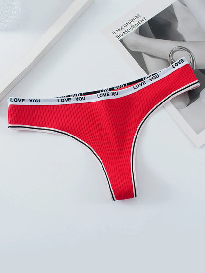 Damen Unterwäsche – Sexy & Atmungsaktive Low-Waist G-String Slip aus Baumwolle