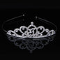 Kristall-Tiara für Hochzeit & Ball – Silberne Krone mit Strass für Mädchen & Frauen