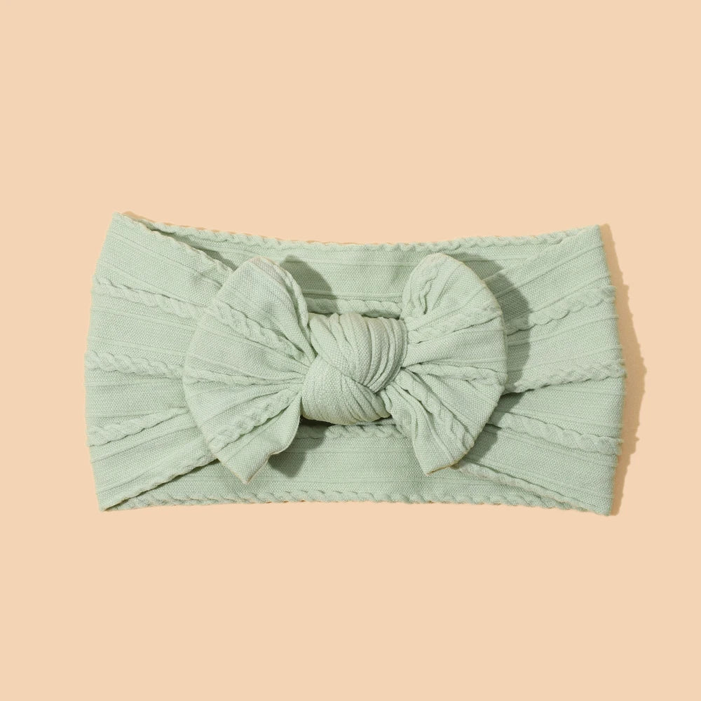 Baby Stirnband mit Schleife – Weiches Haarband für Neugeborene & Kleinkinder | Kinder Haaraccessoire mit Print