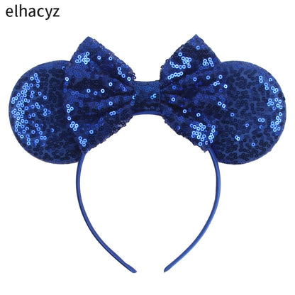 2025 Disney Minnie Maus Haarreif mit Stickerei & Pailletten – Party-Accessoire für Kinder & Erwachsene
