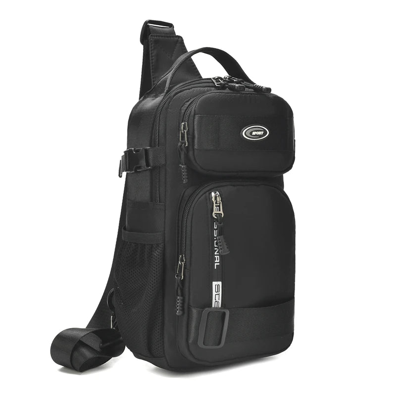 Große Herren Gürteltasche / Crossbody Bag – Leichte Oxford Brusttasche mit hoher Kapazität – Schultertasche für Alltag & Freizeit