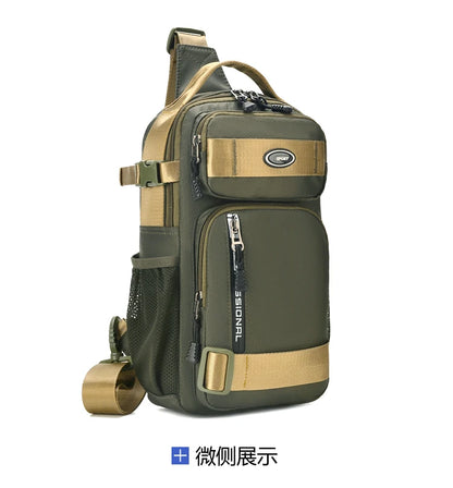Große Herren Gürteltasche / Crossbody Bag – Leichte Oxford Brusttasche mit hoher Kapazität – Schultertasche für Alltag & Freizeit