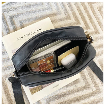 Damen Umhängetasche – Kleine Vintage Schultertasche aus PU-Leder mit Reißverschluss – Sommer Reisetasche für Frauen