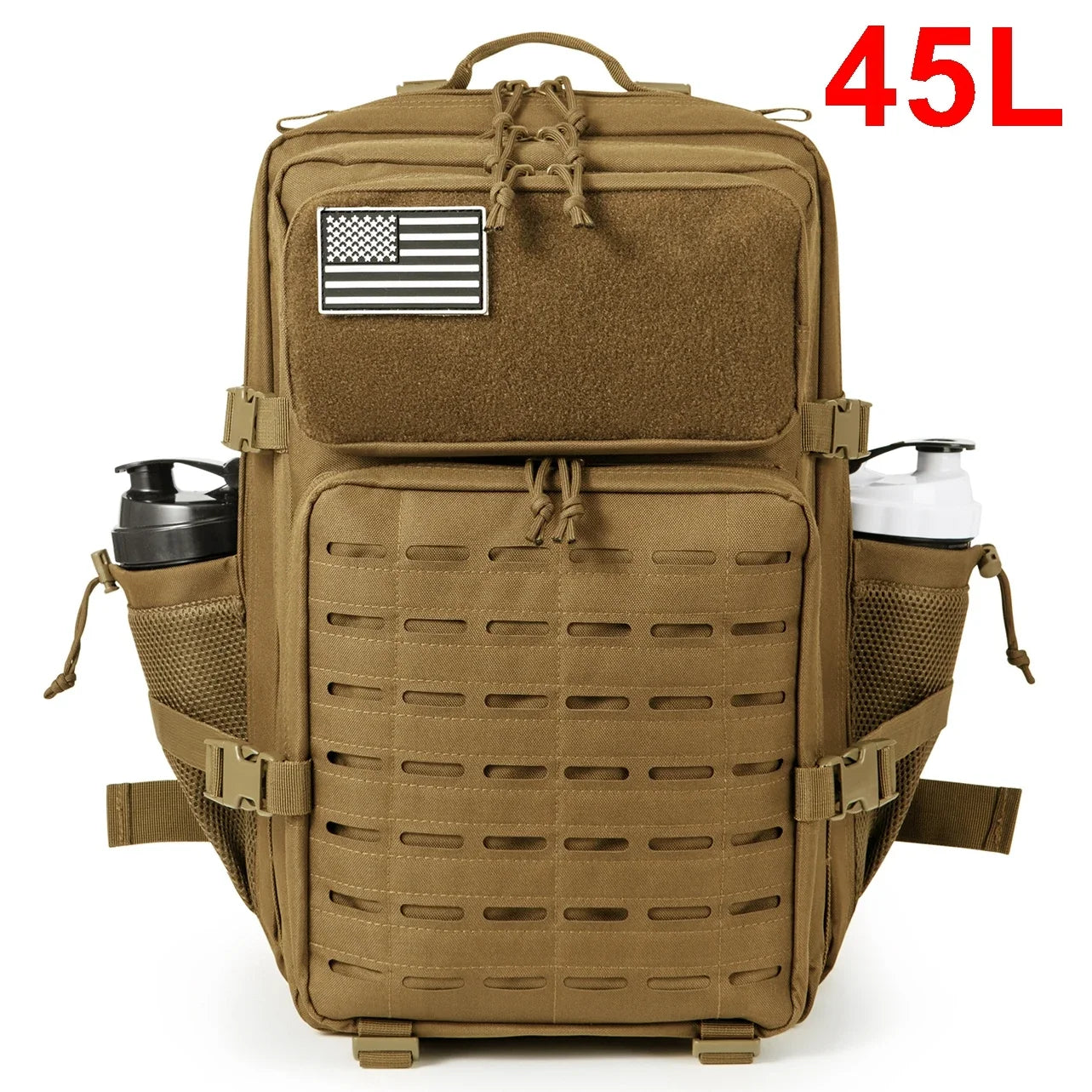 QT&QY Taktischer Rucksack 25L/45L – Outdoor Survival Bug Out Bag für Männer & Frauen – Schulrucksack mit Flaschenhalter