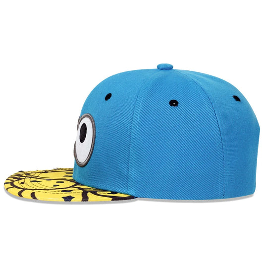 Unisex Baseballcap mit Eye & Pizza Stickerei – Verstellbare Hip-Hop Mütze für Frühling & Herbst | Casual Streetwear