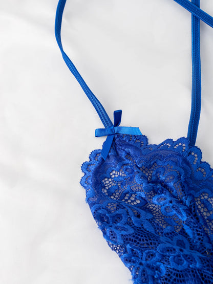 Sexy Spitzen-Dessous-Set mit Stickerei – Transparenter BH & String (2024)