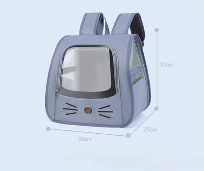 Tragbarer Katzenrucksack – Atmungsaktive Transporttasche für Katzen & kleine Hunde | Outdoor & Reise geeignet