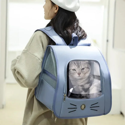 Tragbarer Katzenrucksack – Atmungsaktive Transporttasche für Katzen & kleine Hunde | Outdoor & Reise geeignet