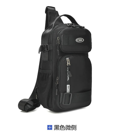 Große Herren Gürteltasche / Crossbody Bag – Leichte Oxford Brusttasche mit hoher Kapazität – Schultertasche für Alltag & Freizeit