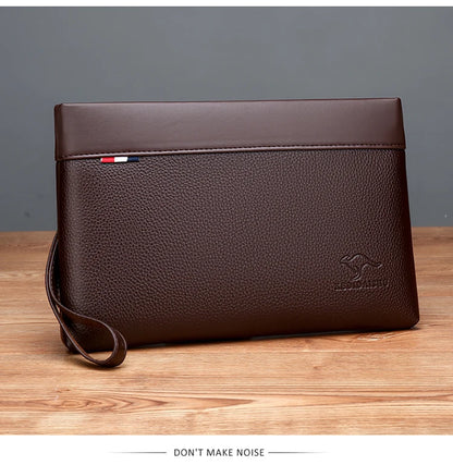 Herren Clutch Tasche – Elegante Business-Handtasche aus weichem PU-Leder – Stylische Freizeit- und Gürteltasche