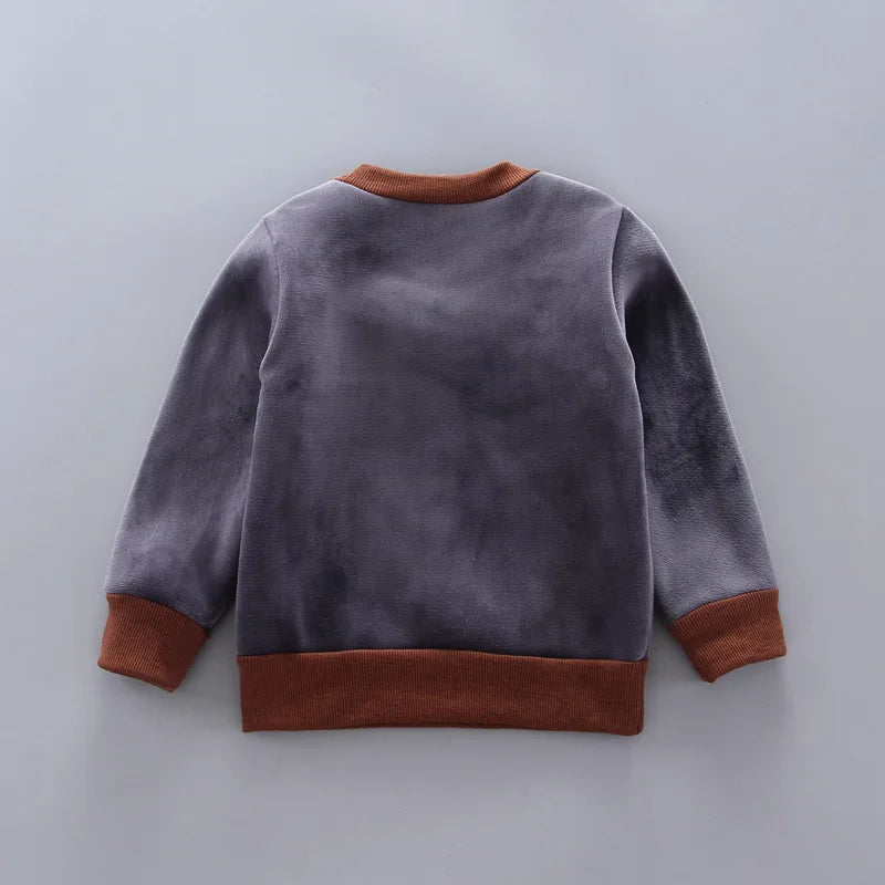 Warmer 3-teiliges Winter-Set für Babys – Kapuzenjacke mit Bärenmotiv, Weste & Hose – Baumwoll-Fleece für Jungen & Mädchen (1–3 Jahre)