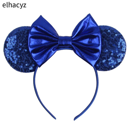 2025 Disney Minnie Maus Haarreif mit Stickerei & Pailletten – Party-Accessoire für Kinder & Erwachsene