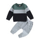 2-teiliges Baby-Set für Herbst – Baumwollpullover mit Regenbogen-Print & Hose – Outfit für Jungen & Mädchen (0–3 Jahre)