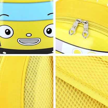 Süßer 3D Cartoon Schulrucksack für Kinder – Bus-Motiv für Jungen & Mädchen – Kindergarten Tasche 2–5 Jahre